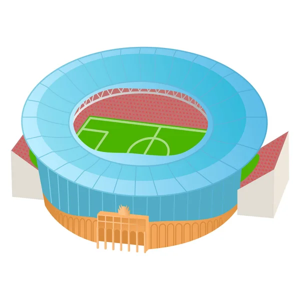 Estadio de fútbol ilustración de color — Vector de stock