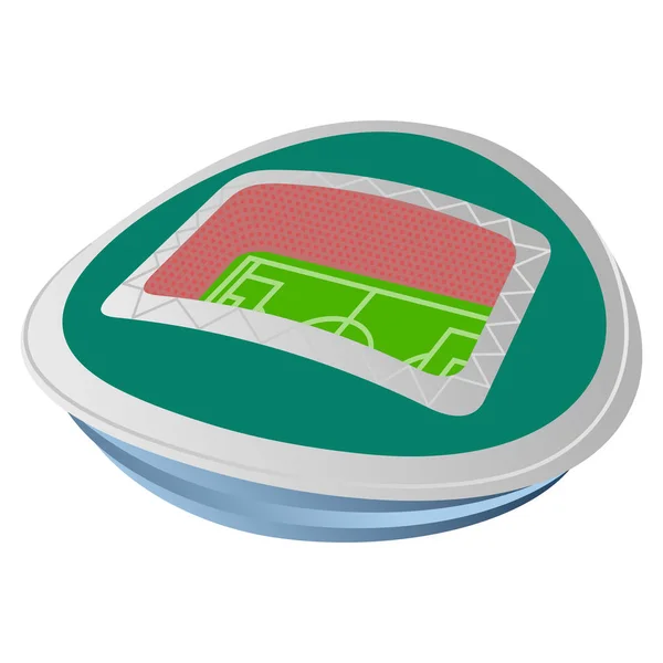 Voetbalstadion gekleurde afbeelding — Stockvector