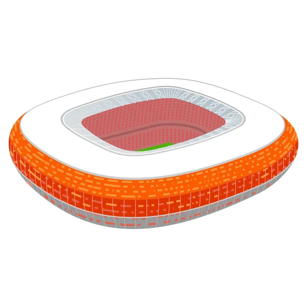 Estadio de fútbol ilustración de color — Vector de stock