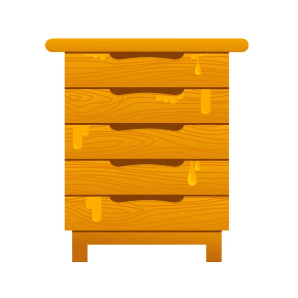 꿀벌과 벌 꿀 세트 — 스톡 벡터