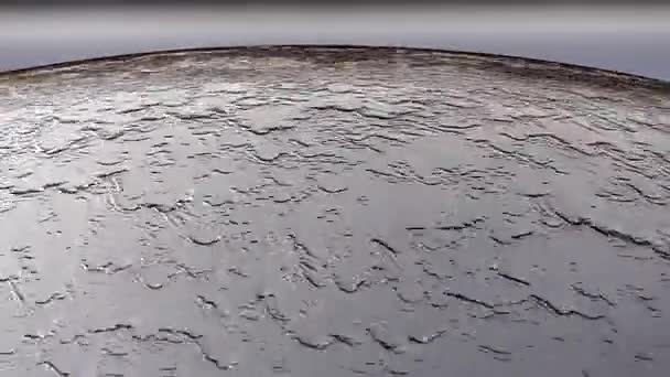 Texture of Water in the Circle Fountain. — Stock Video