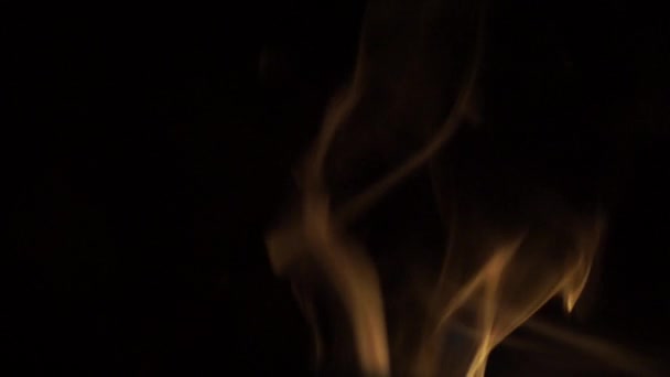 Smoke From a Candle on a Black Background. — Stock Video