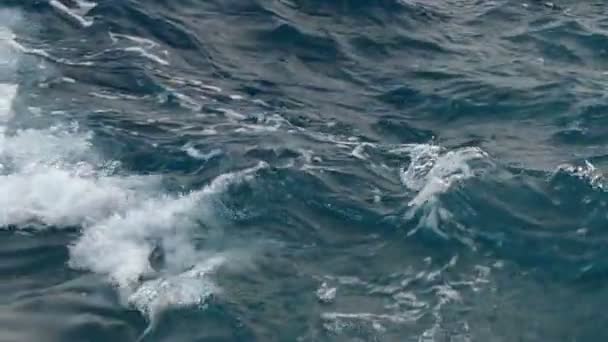 Enormes salpicaduras de olas en el mar Rojo golpeando la costa del mar pedregoso en cámara lenta . — Vídeo de stock