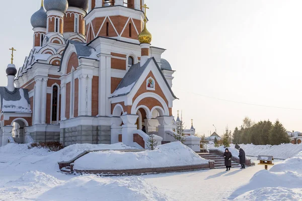 Ortodoxa kyrkan för att hedra förvandling. Staden av Berdsk, Novosibirsk oblast, Sibirien, Ryssland — Stockfoto