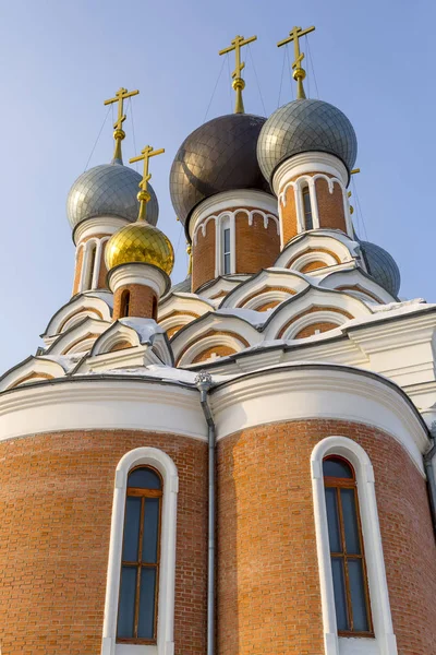 Ortodox egyház a színeváltozás tiszteletére. Berdsk város, Novoszibirszki terület, Szibéria, Oroszország — Stock Fotó