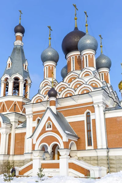 Igreja Ortodoxa em honra da Transfiguração. A cidade de Berdsk, Novosibirsk oblast, Sibéria, Rússia — Fotografia de Stock