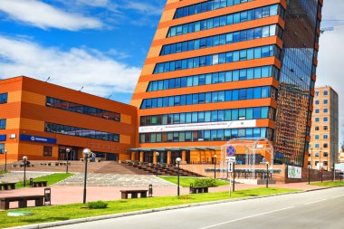 Novosibirsk, Novosibirsk Oblastı, Sibirya, Rusya - 3 Temmuz 2017: Novosibirsk Academgorodok Teknopark (Academpark)