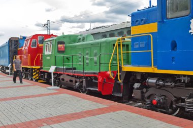 Eski trenler. Demiryolu donanımları, Sibirya Novosibirsk Müzesi