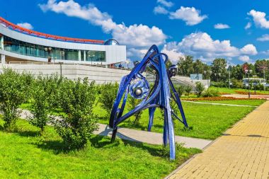 Uzay konulu bir kemer, büyük Novosibirsk planetaryum Park şeklinde sanat