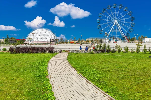 Large Novosibirsk planetarium — Stock Photo, Image