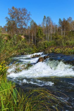 Suenginskiy şelale. Suenga Nehri, Sibirya, Rusya Federasyonu