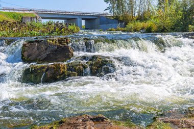 Suenginskiy şelale. Suenga Nehri, Sibirya, Rusya Federasyonu