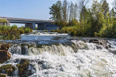 Suenginskiy şelale. Suenga Nehri, Sibirya, Rusya Federasyonu
