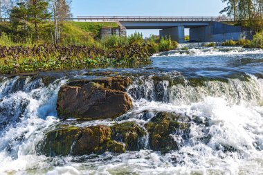 Suenginskiy şelale. Suenga Nehri, Sibirya, Rusya Federasyonu