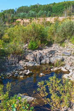 Suenginskiy şelale. Suenga Nehri, Sibirya, Rusya Federasyonu