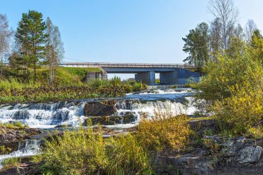 Suenginskiy şelale. Suenga Nehri, Sibirya, Rusya Federasyonu