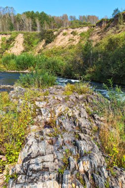 Suenginskiy şelale. Suenga Nehri, Sibirya, Rusya Federasyonu