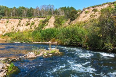 Suenginskiy şelale. Suenga Nehri, Sibirya, Rusya Federasyonu