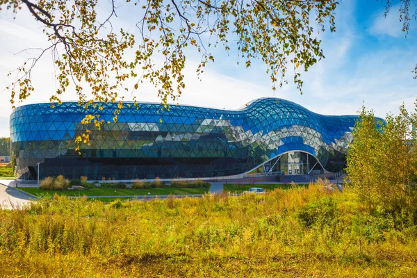 Práce Vypořádání Koltsovo Statusem Vědy Města Ruské Federace Novosibirská Oblast — Stock fotografie