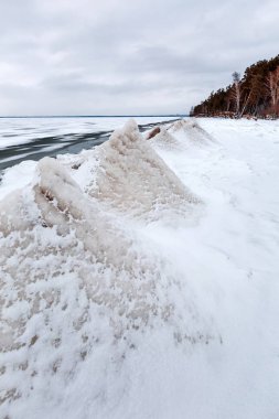 Buz piramit Nehri üzerinde. Ob nehir, Sibirya
