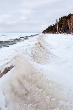 Buz piramit Nehri üzerinde. Ob nehir, Sibirya