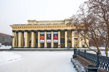 Opera ve bale Tiyatrosu. Novosibirsk, Sibirya, Rusya Federasyonu