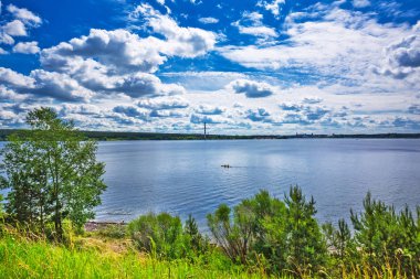 Yaz manzarası. Berdsk, Sibirya