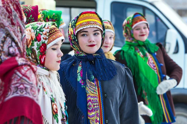 Berdsk Gebiet Nowosibirsk Westsibirien Russland März 2020 Porträt Eines Mädchens — Stockfoto