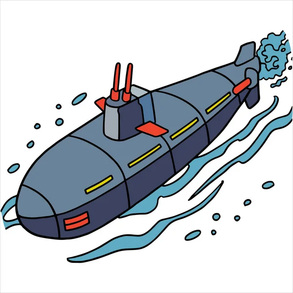 Векторна ілюстрація мультфільму Підводний Колір на білому тлі — стоковий вектор