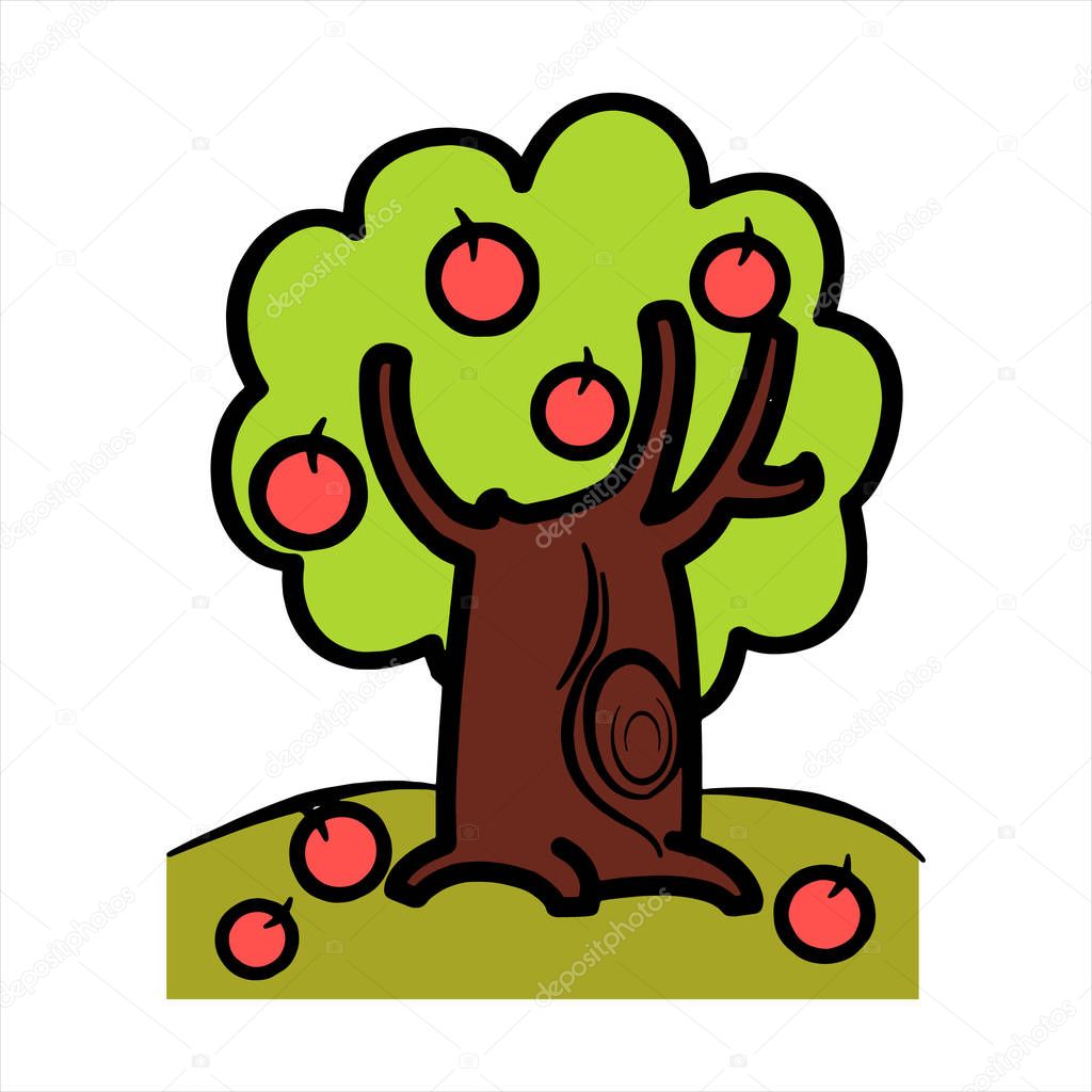 View Apple Tree Cartoon Images
