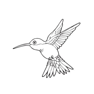 Sevimli çizgi çocuk için beyaz arka plan üzerinde kuş uğultu, t-shirt, renkli kitap, çocuklar için eğlenceli ve samimi karakter yazdırır