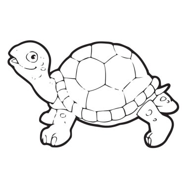 Sevimli çizgi kaplumbağa çocuk için beyaz arka plan üzerinde yazdırır, t-shirt, renkli kitap, çocuklar için eğlenceli ve samimi karakter