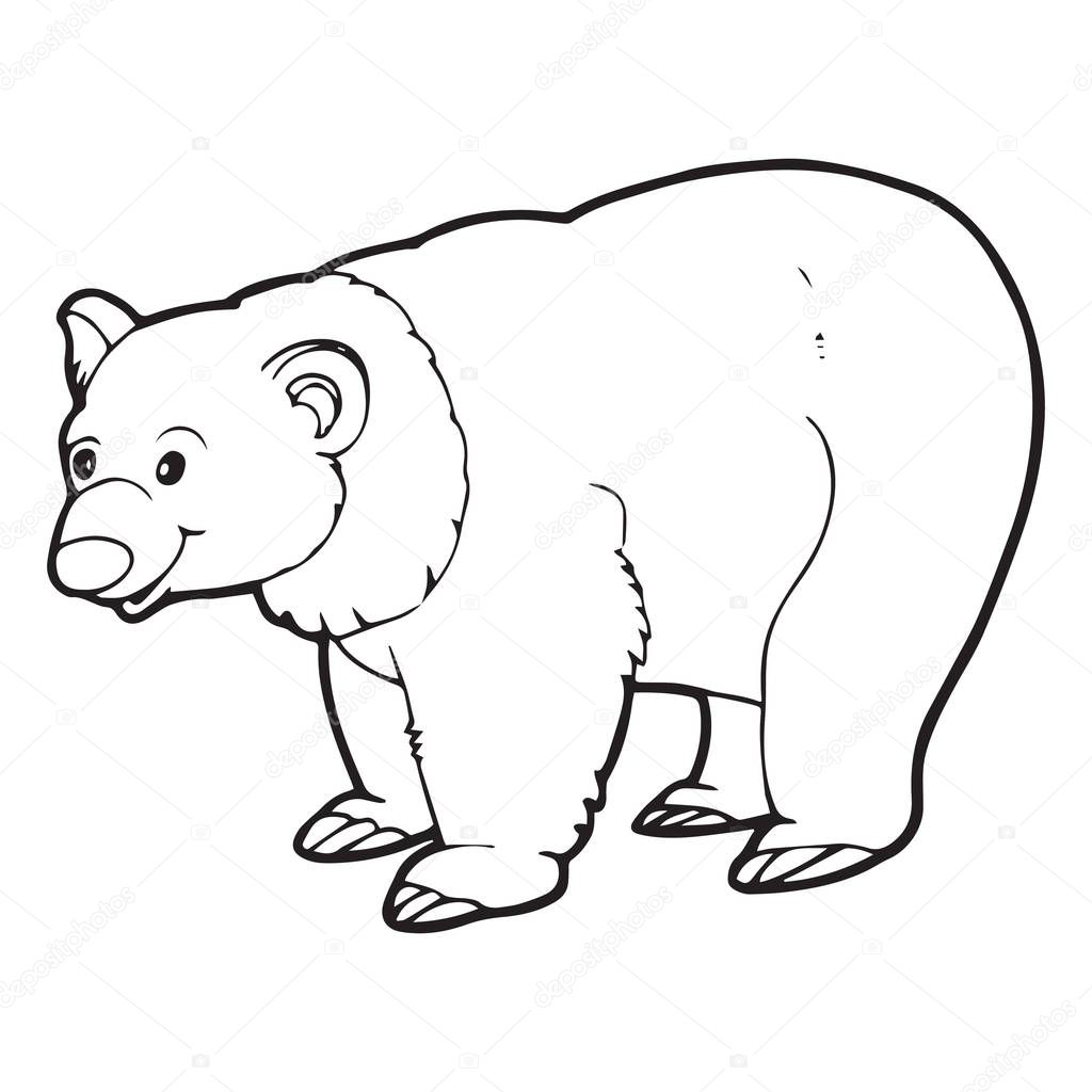 cartoon bear cute polar depositphotos