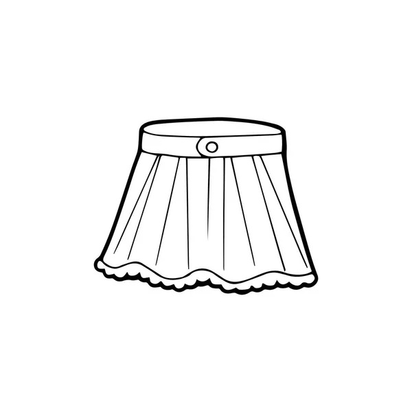 Lindo Vestido Dibujos Animados Sobre Fondo Blanco Para Estampados Infantiles — Vector de stock