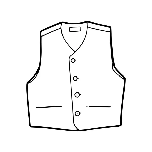 Manteau Dessin Animé Mignon Sur Fond Blanc Pour Les Imprimés — Image vectorielle