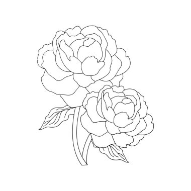 Sevimli çizgi çiçek çocuk için beyaz arka plan üzerinde yazdırır, t-shirt, renkli kitap, çocuklar için eğlenceli ve samimi karakter