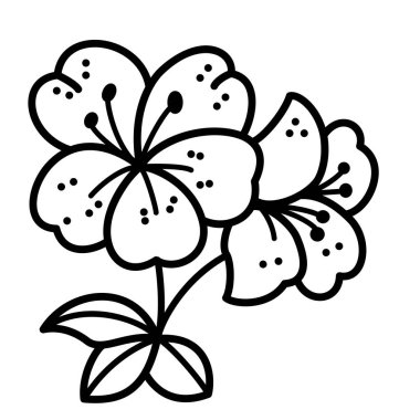 Sevimli çizgi çiçek çocuk için beyaz arka plan üzerinde yazdırır, t-shirt, renkli kitap, çocuklar için eğlenceli ve samimi karakter