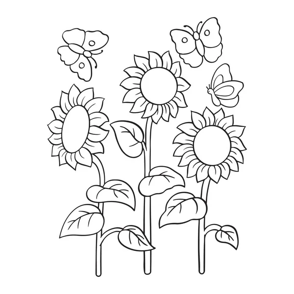 Sevimli çizgi çiçek çocuk için beyaz arka plan üzerinde yazdırır, t-shirt, renkli kitap, çocuklar için eğlenceli ve samimi karakter