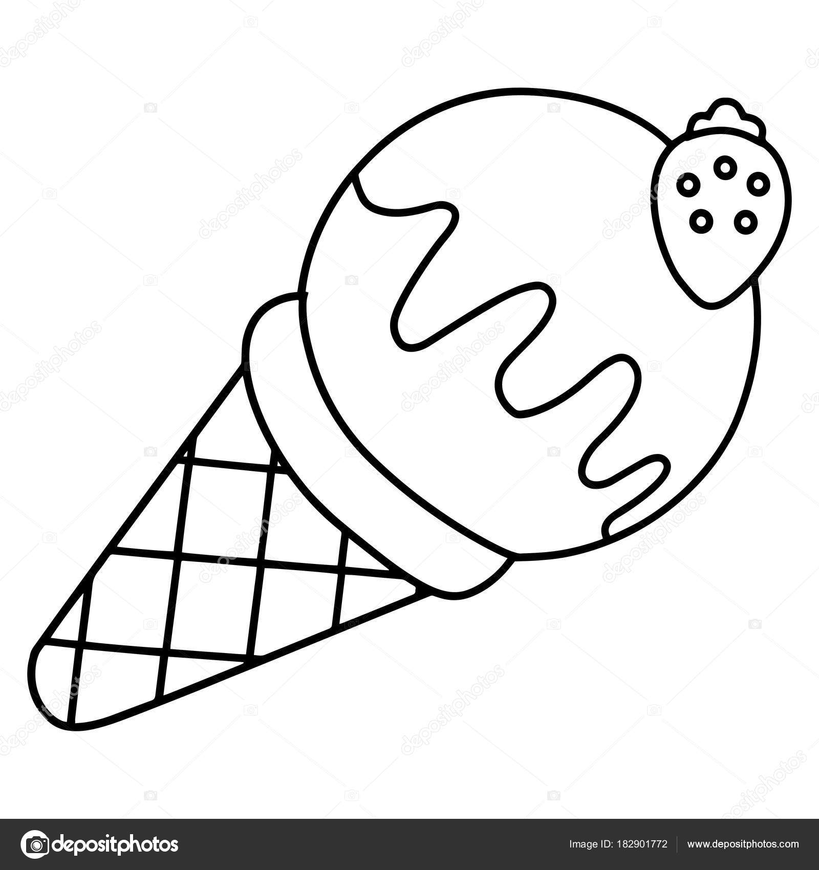 pics Cute Cartoon Pictures To Color https depositphotos com 182901772 stock illustration cute cartoon ice cream white html