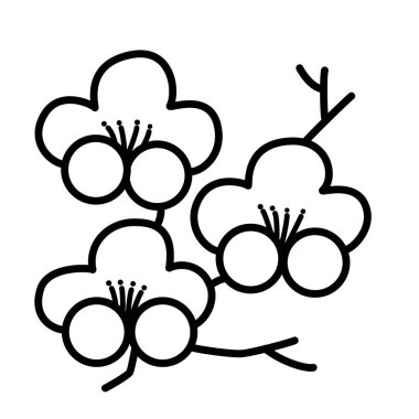 Sevimli çizgi çiçek çocuk için beyaz arka plan üzerinde yazdırır, t-shirt, renkli kitap, çocuklar için eğlenceli ve samimi karakter