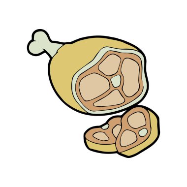 Sevimli çizgi et çocuk için beyaz arka plan üzerinde yazdırır, t-shirt, renkli kitap, çocuklar için eğlenceli ve samimi karakter