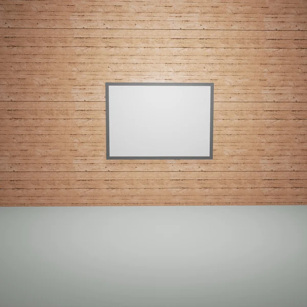 Beleuchtete Innenraum-Attrappe 3D-Illustration — Stockfoto