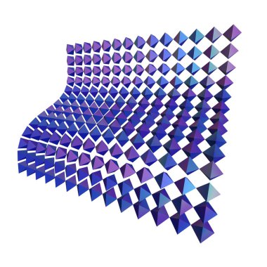 Soyut geometrik şekilleri 3B oluşturma