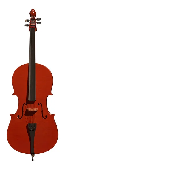 Violoncello strumento musicale 3d illustrazione — Foto Stock