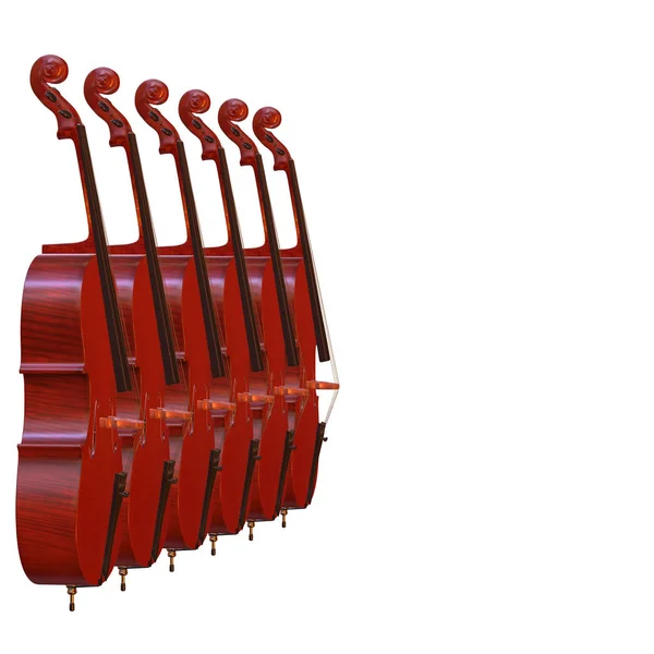 Cello Musikinstrument 3D Illustration — Stockfoto