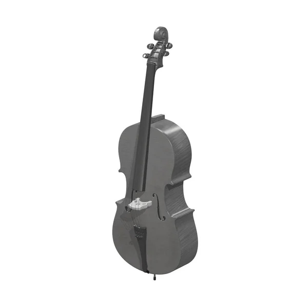 Wiolonczela instrument muzyczny 3d ilustracja — Zdjęcie stockowe