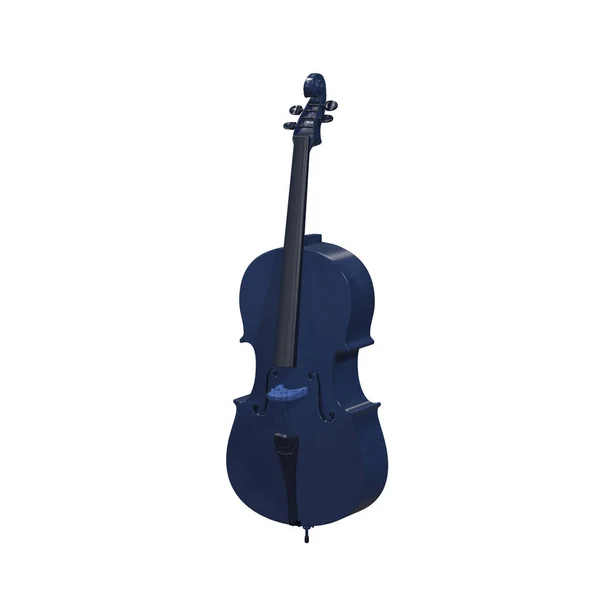 Wiolonczela instrument muzyczny 3d ilustracja — Zdjęcie stockowe