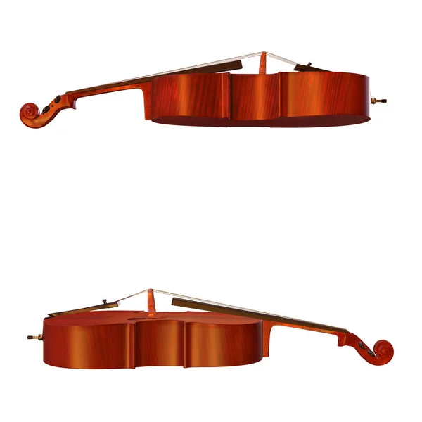 Violonchelo instrumento musical 3d ilustración —  Fotos de Stock