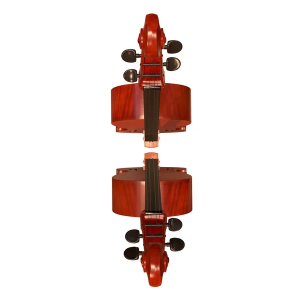 Трехмерная иллюстрация на виолончели — стоковое фото