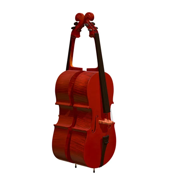 Cello Musikinstrument 3D Illustration — Stockfoto